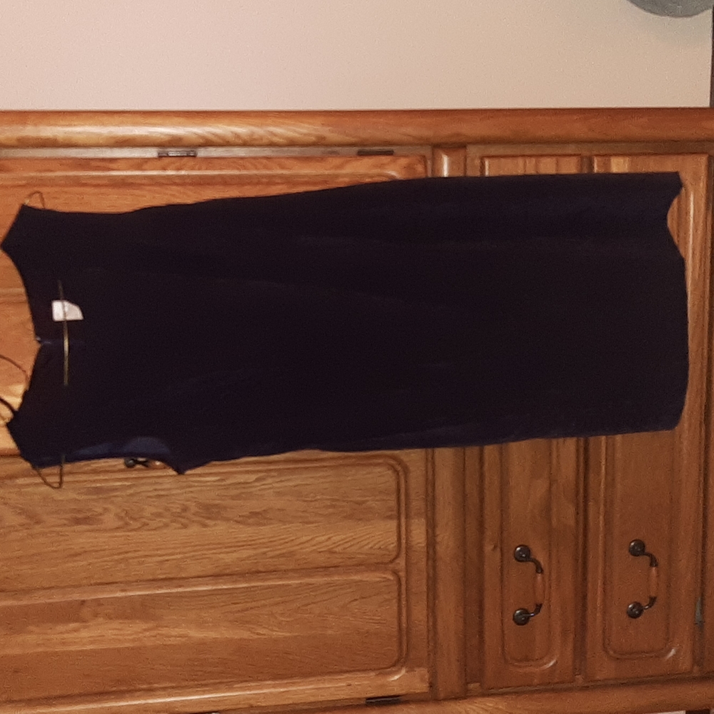 Christopher Banks dress with jacket dark purplish black color size 10